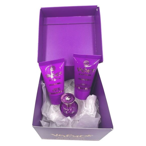 Versace Dylan Purple Pour Femme Miniature 3-Piece Fragrance Gift Set - Picture 1 of 3